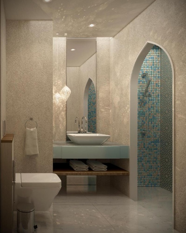 En-suite Bathroom at 5-star rooms near Haram Makkah